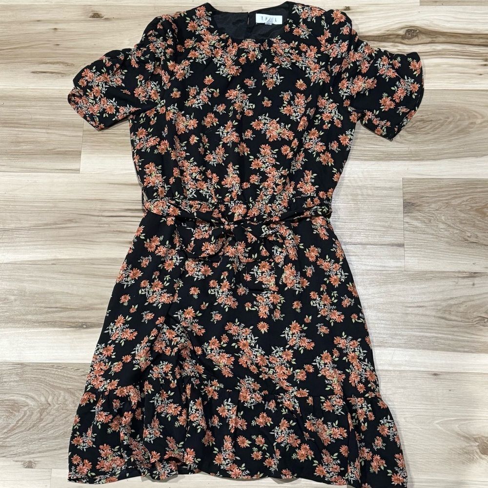 Anthropologie THML Floral Belted Dress Women’s Medium
